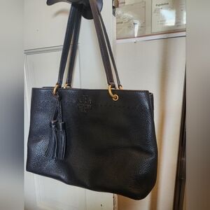 Tory Burch Pebble Leather Shoulder Bag